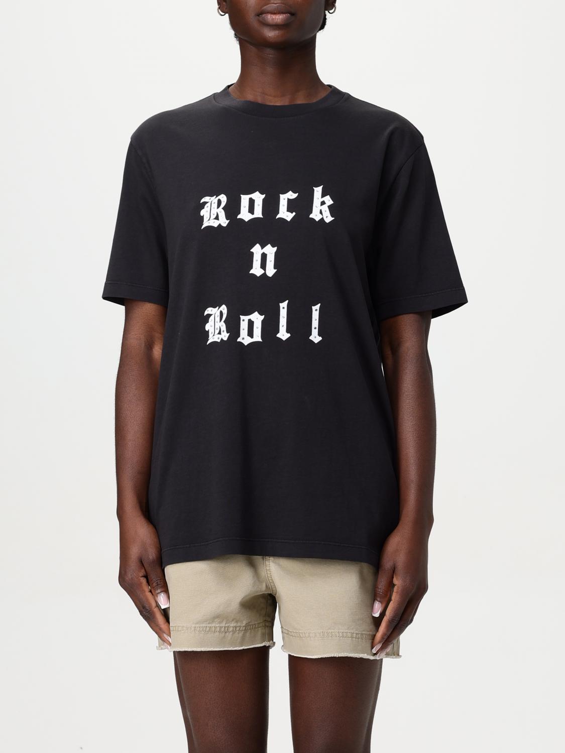 Zadig & Voltaire Edwin Embellished Rock N Roll T-shirt In Black