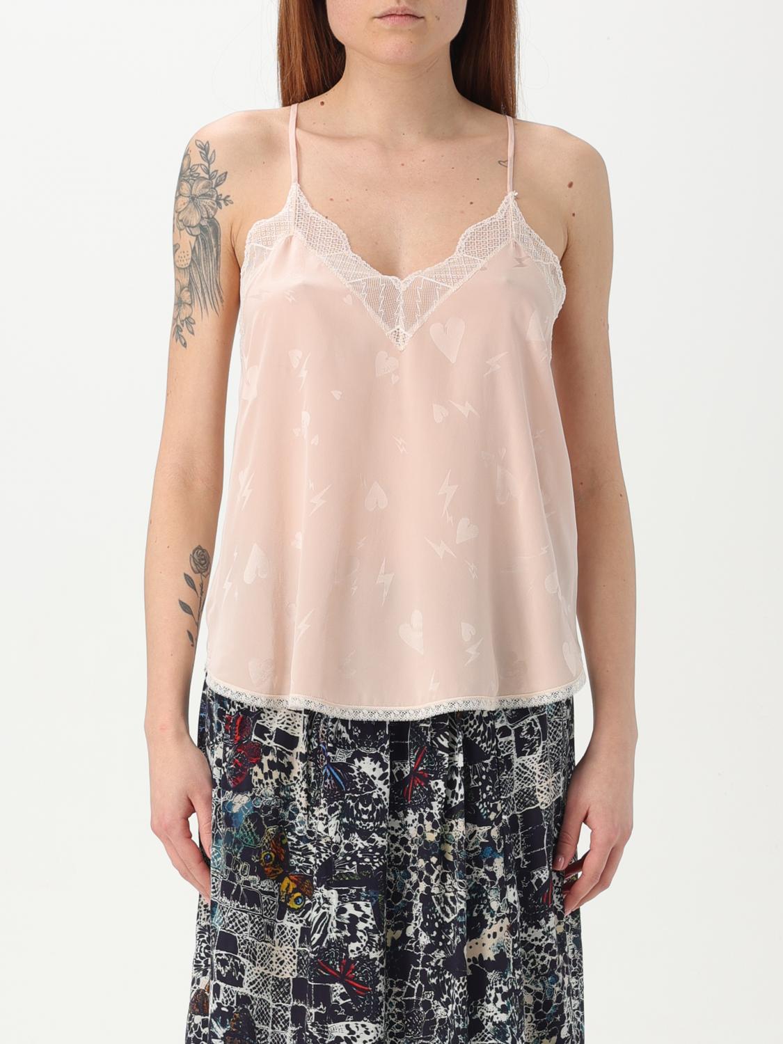 ZADIG & VOLTAIRE TOP ZADIG & VOLTAIRE WOMAN COLOR PINK 429688010