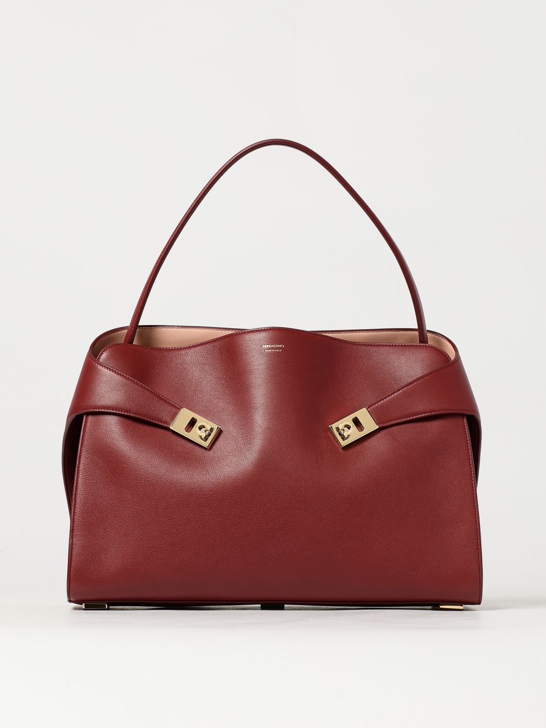 Shop Ferragamo Shoulder Bag  Woman Color Pink