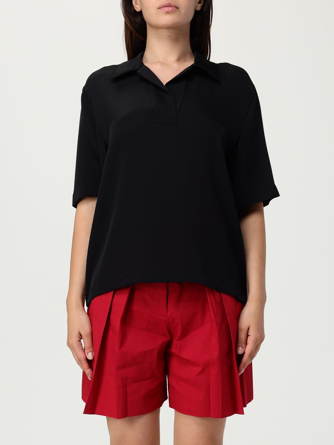 Theory Textured Popover Camp Shirt In Gold