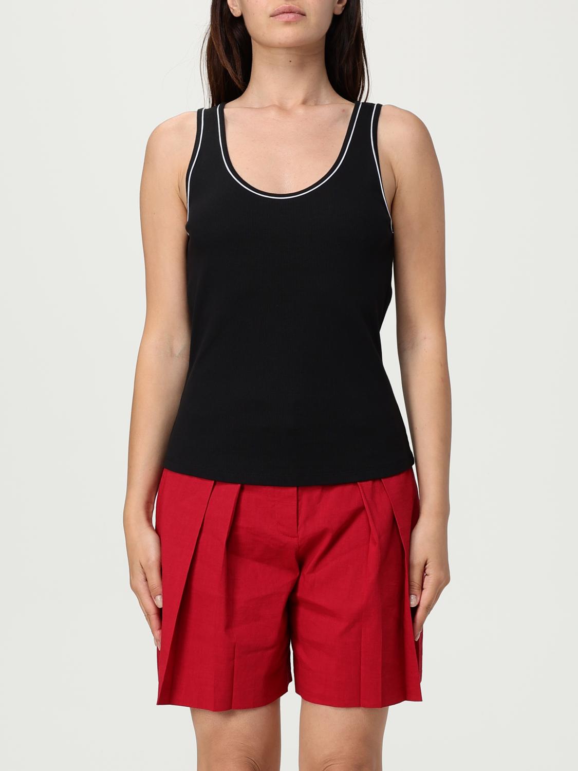 Theory Scoop Neck Tank Top In Black
