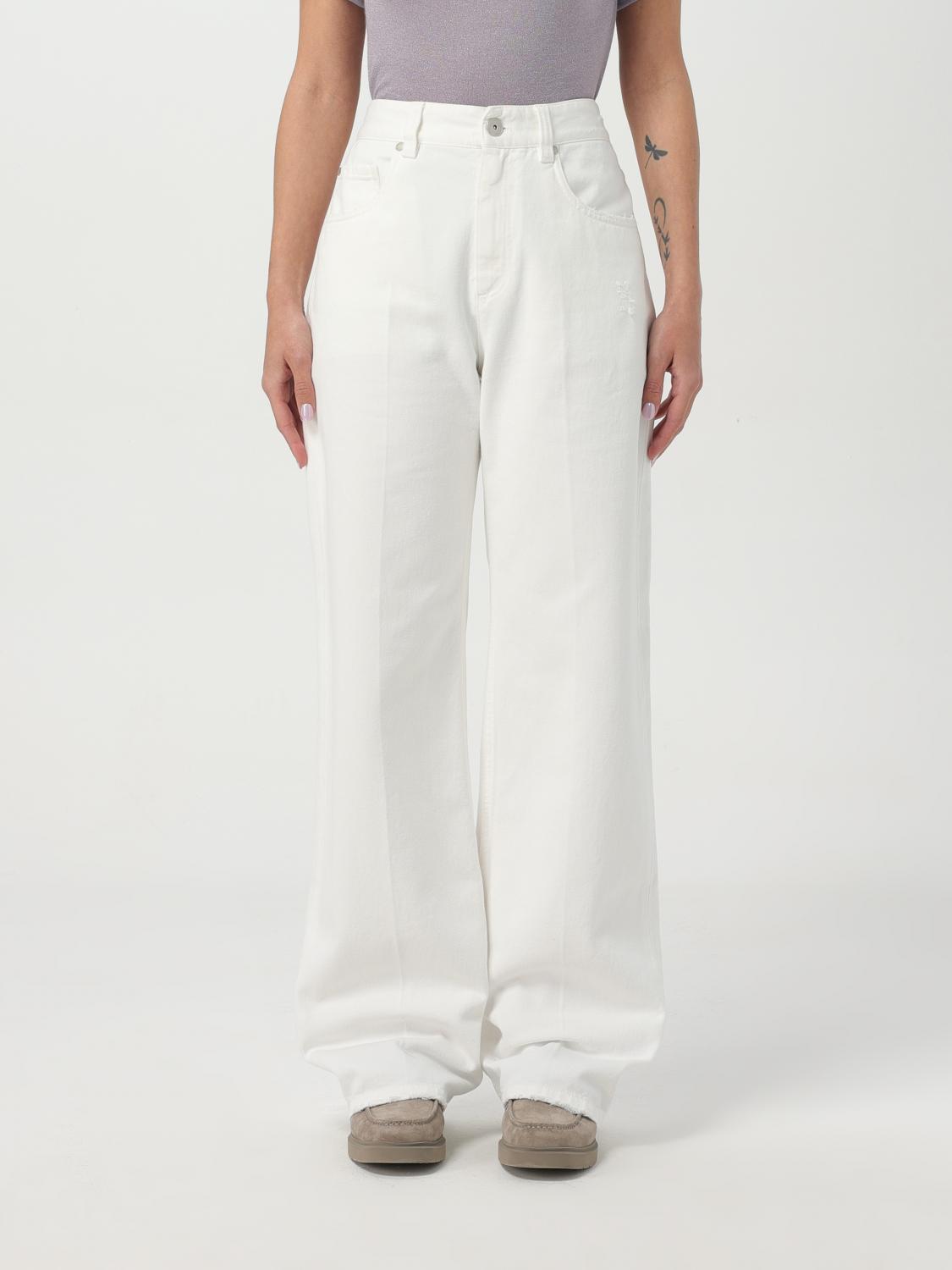 Brunello Cucinelli Contemporary Loose Jeans In Natural