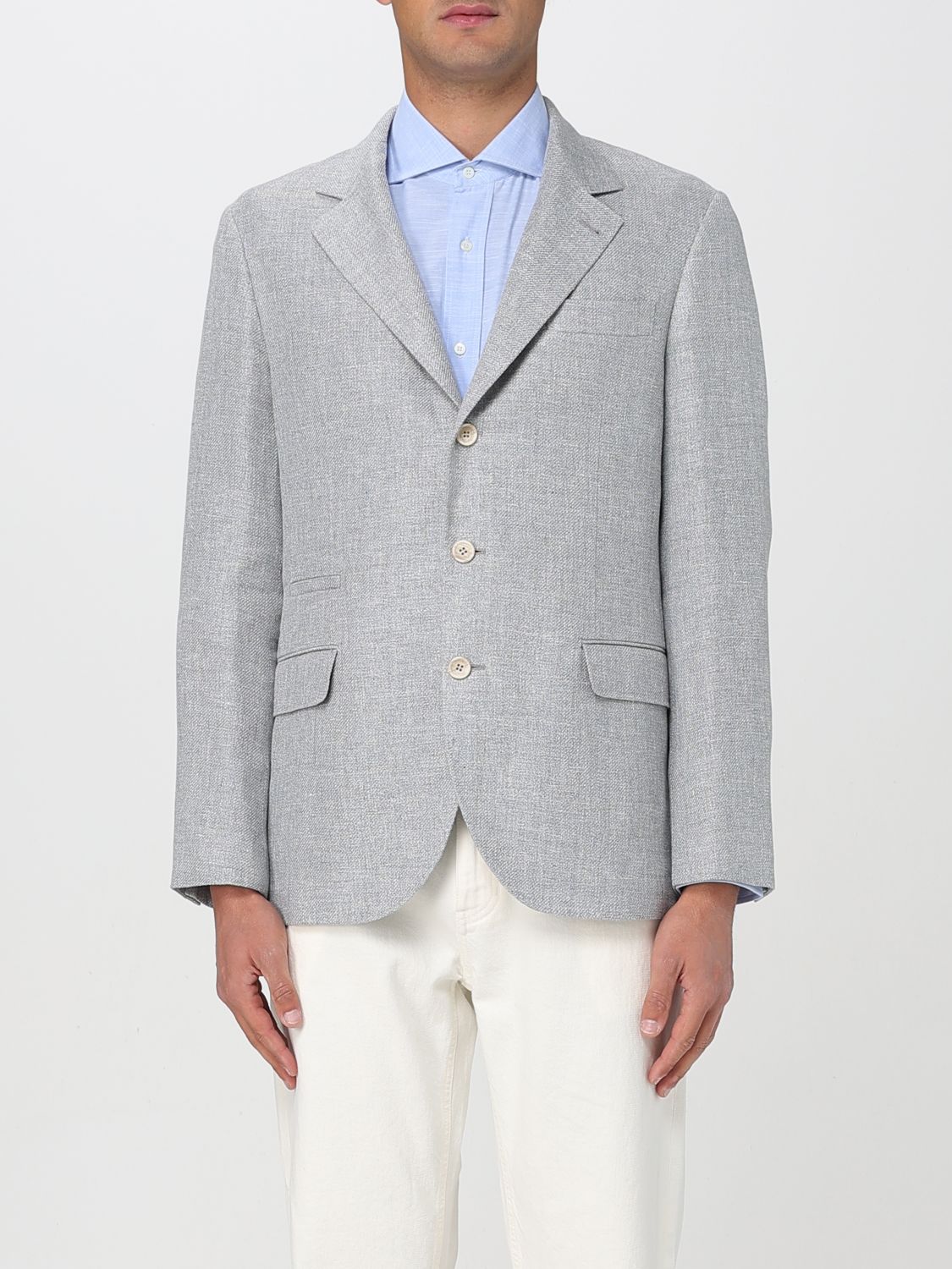BRUNELLO CUCINELLI BLAZER BRUNELLO CUCINELLI MEN COLOR GREY 429958020