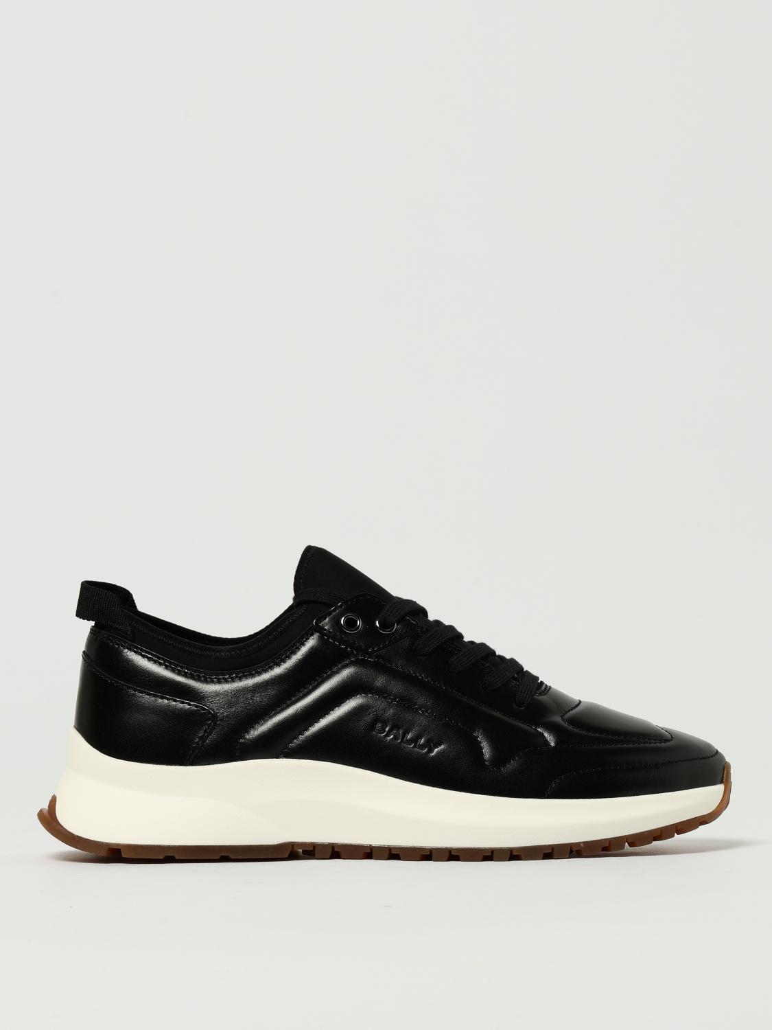 Bally Dave Leather Sneakers In Black