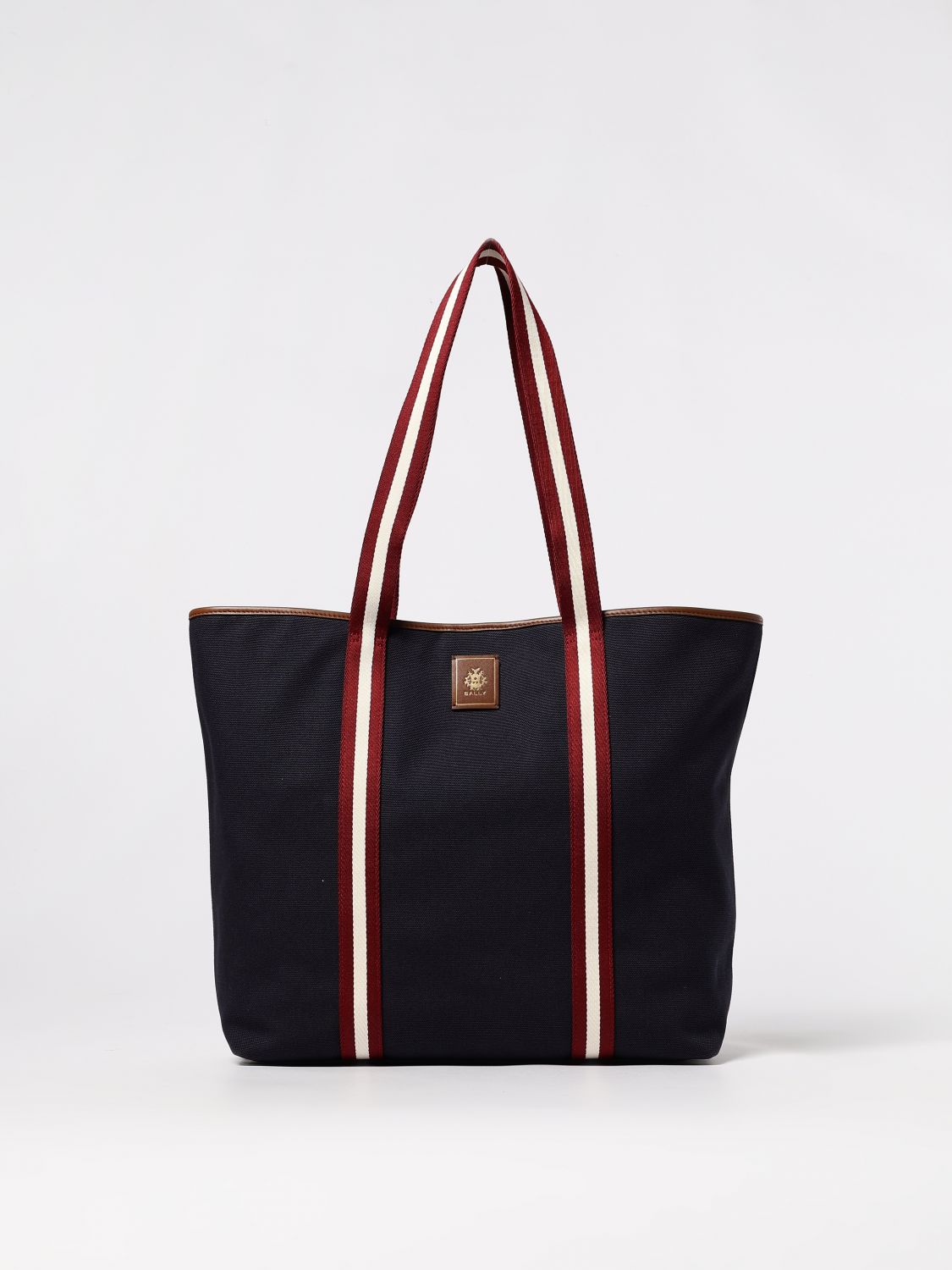 Bally Striped-panel Tote Bag In Blue