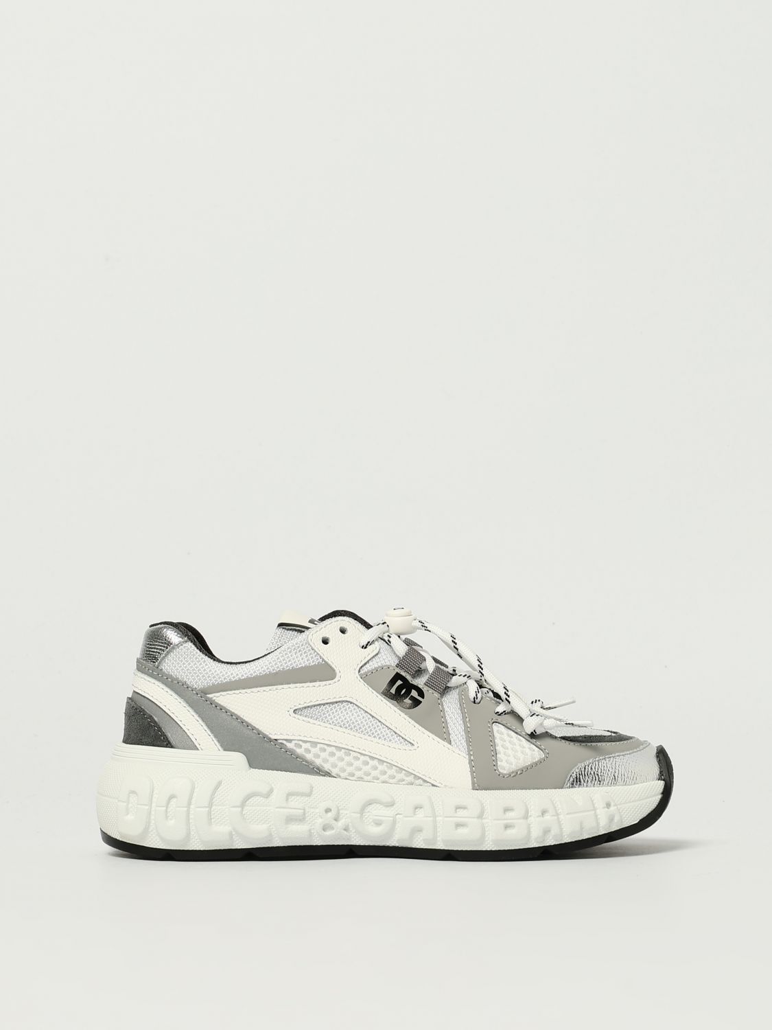 Dolce & Gabbana Chunky-sole Sneakers In Silver