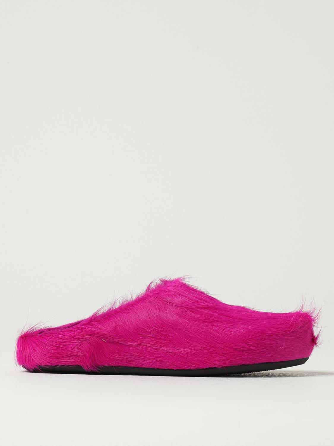 Marni Pink Fussbett Sabot Slip-on Loafers In Pink
