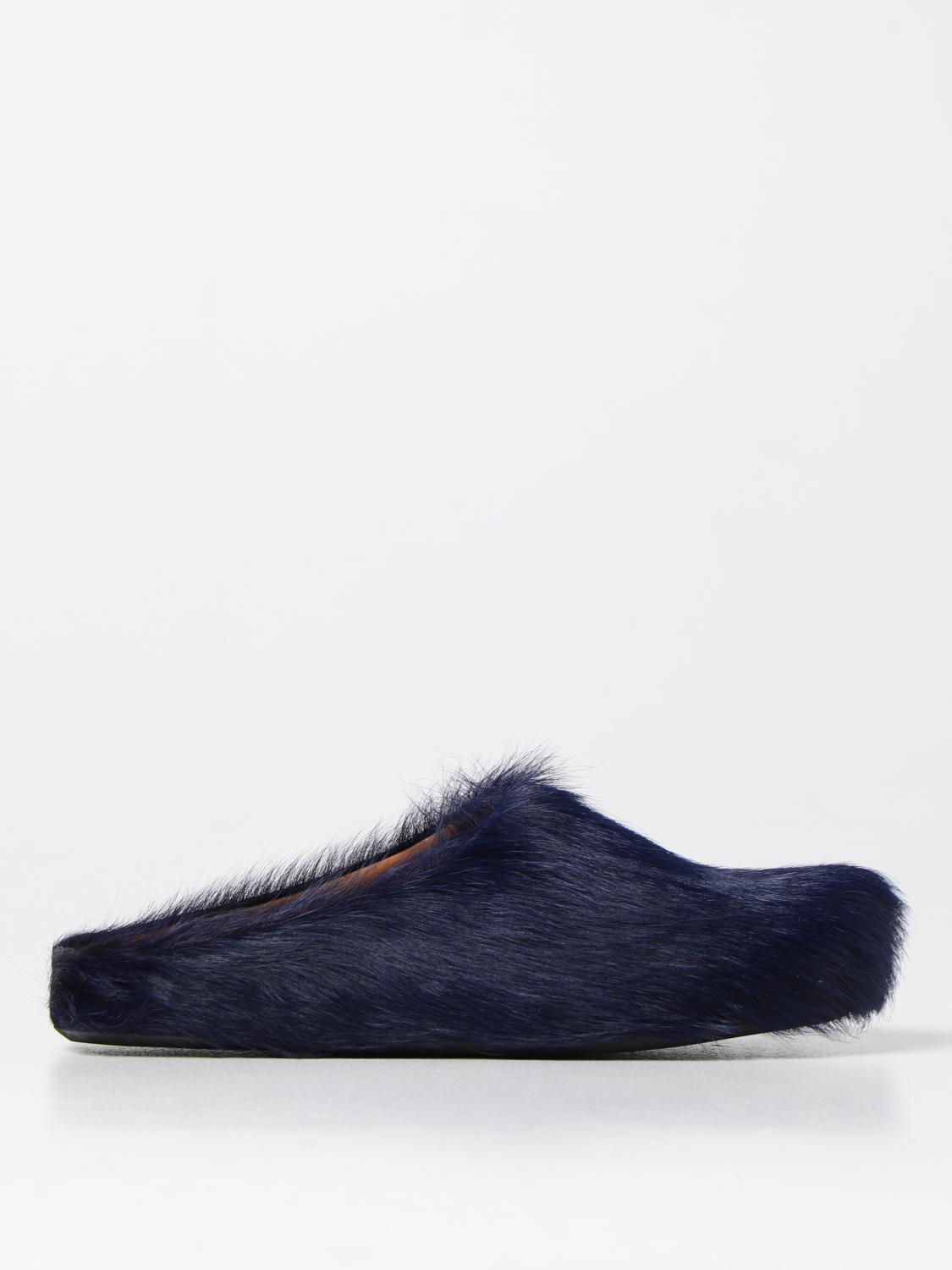 Marni Eclipse Leather Fussbett Flats In Pink