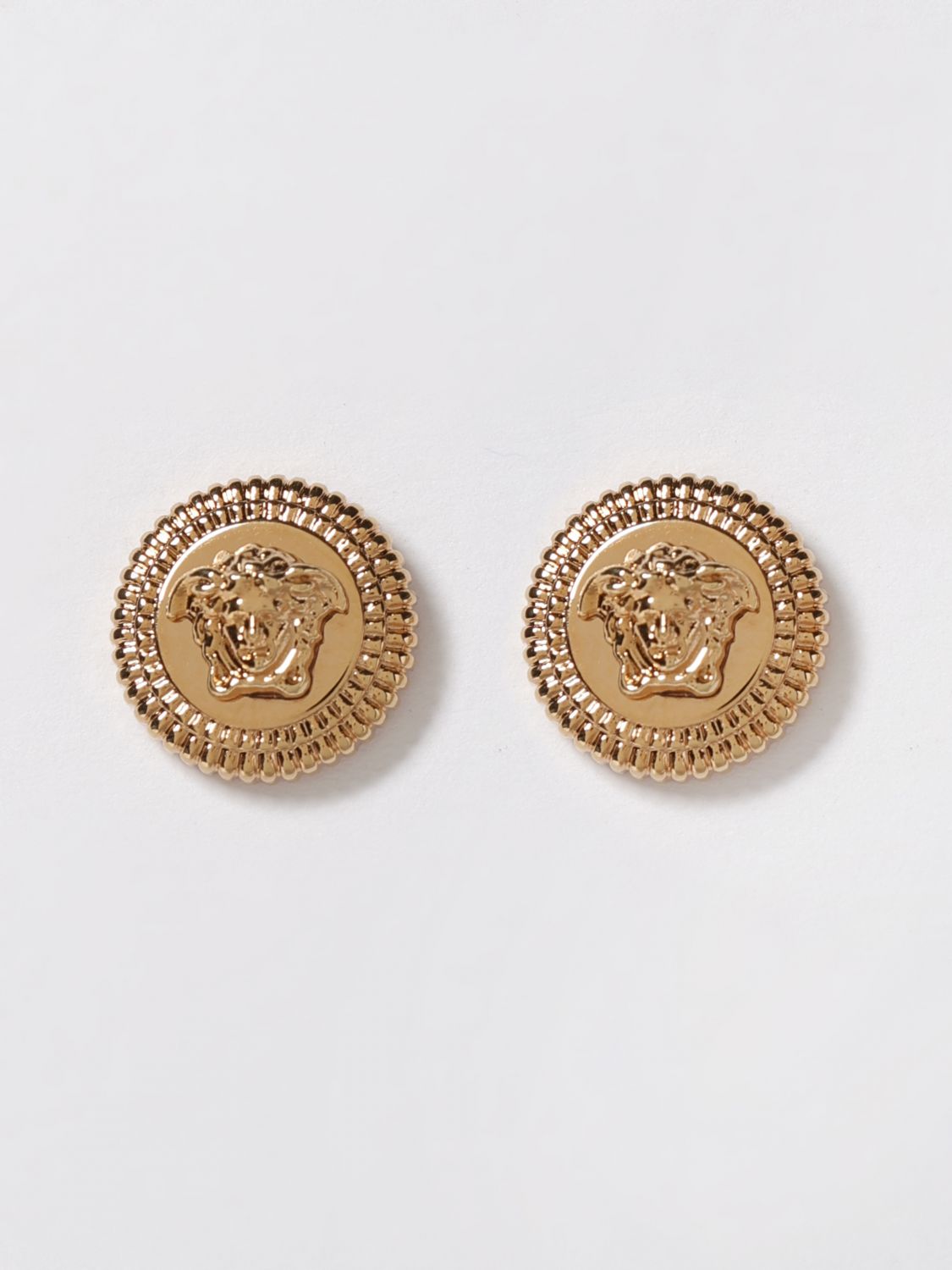 VERSACE Medusa brass earrings