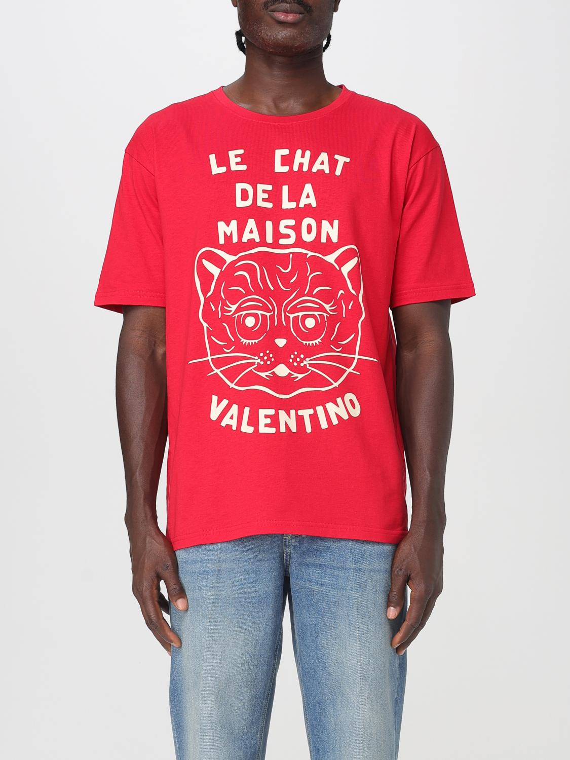 VALENTINO VALENTINO T-Shirt Men color Red　VALENTINO Tシャツ メンズ カラー レッド