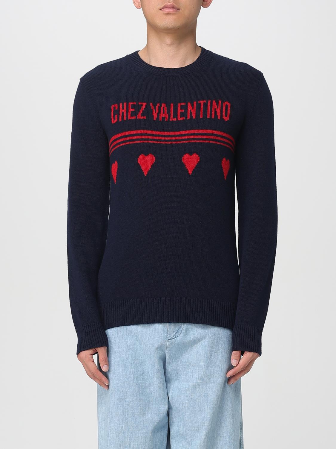 Sweater VALENTINO Men color Blue