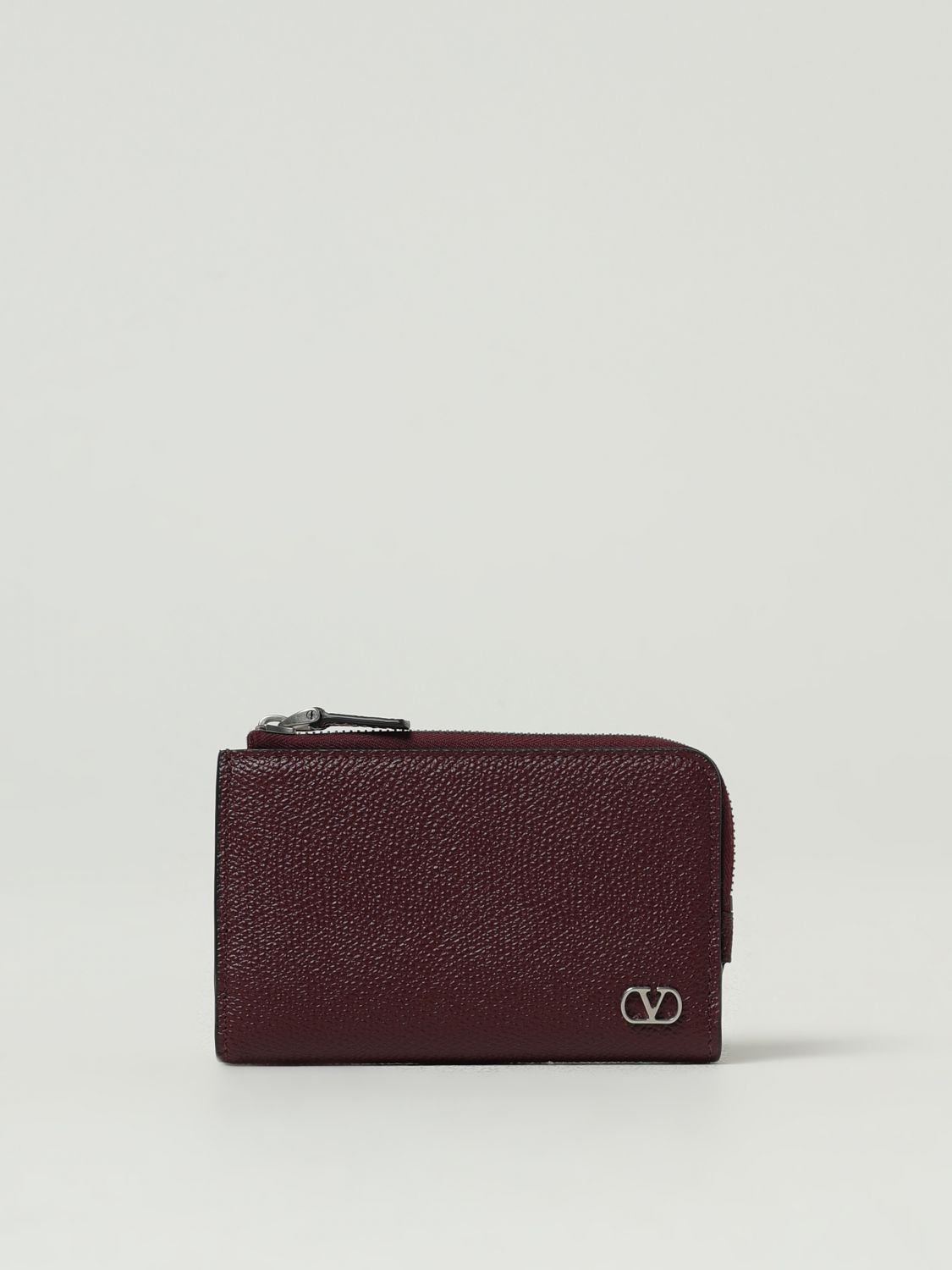 Valentino Wallet  Garavani Men Color Burgundy In Burgundy