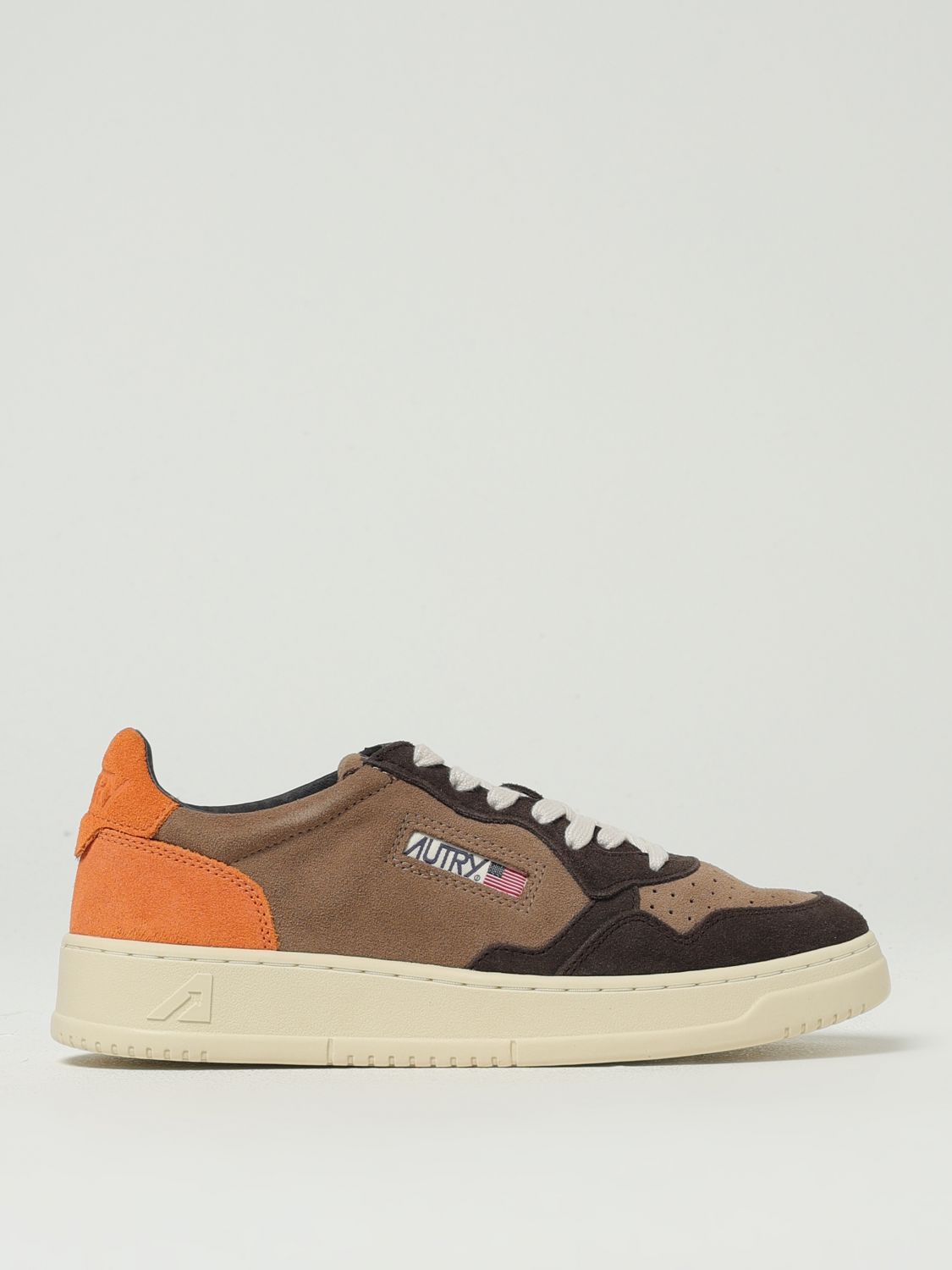 Autry Suede Leather Low Top Sneakers In Brown