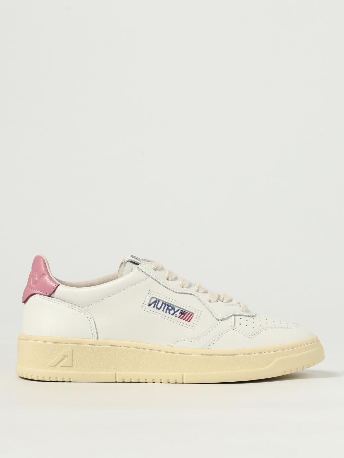 Autry Medalist Low Sneakers In White And Polignac Leather Shoes In White