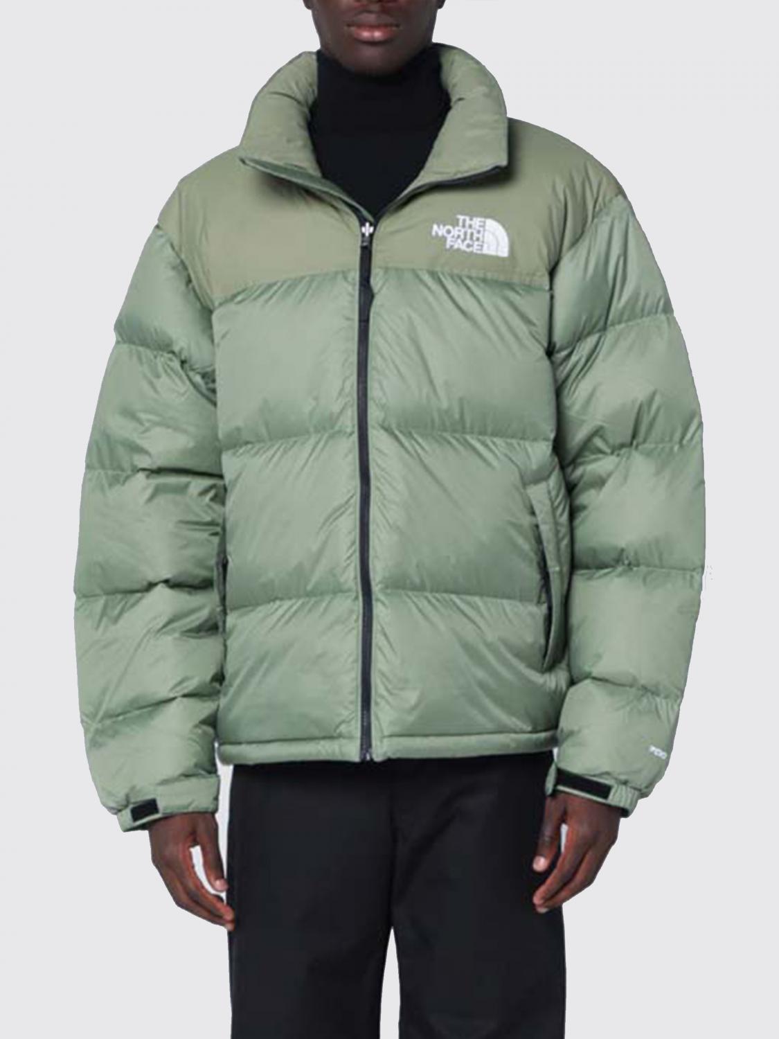 The North Face Retro Nuptse 1996 Bark Mist Down Jacket In Green