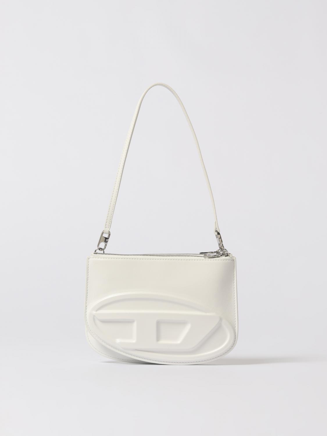 Diesel Adjustable Strap Shoulder Bag In White
