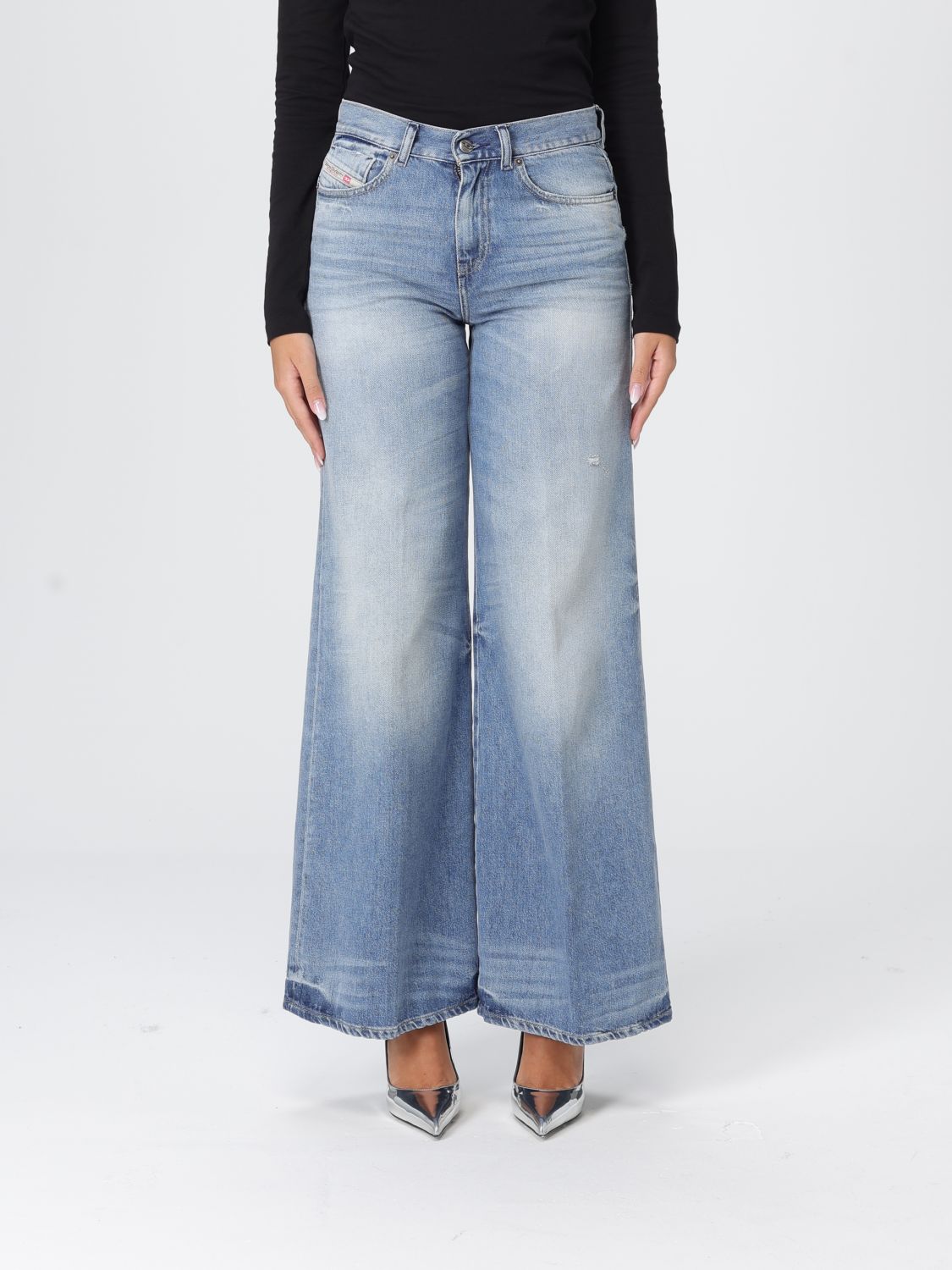 Diesel Jeans  Woman Color Denim In Blue