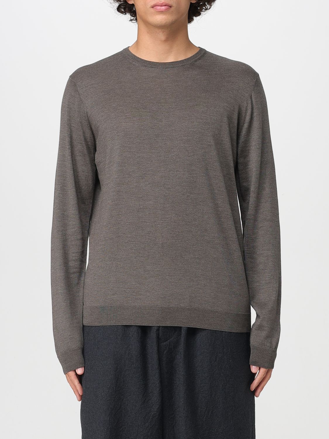 Giorgio Armani Sweater  Men Color Dove Grey In Gray
