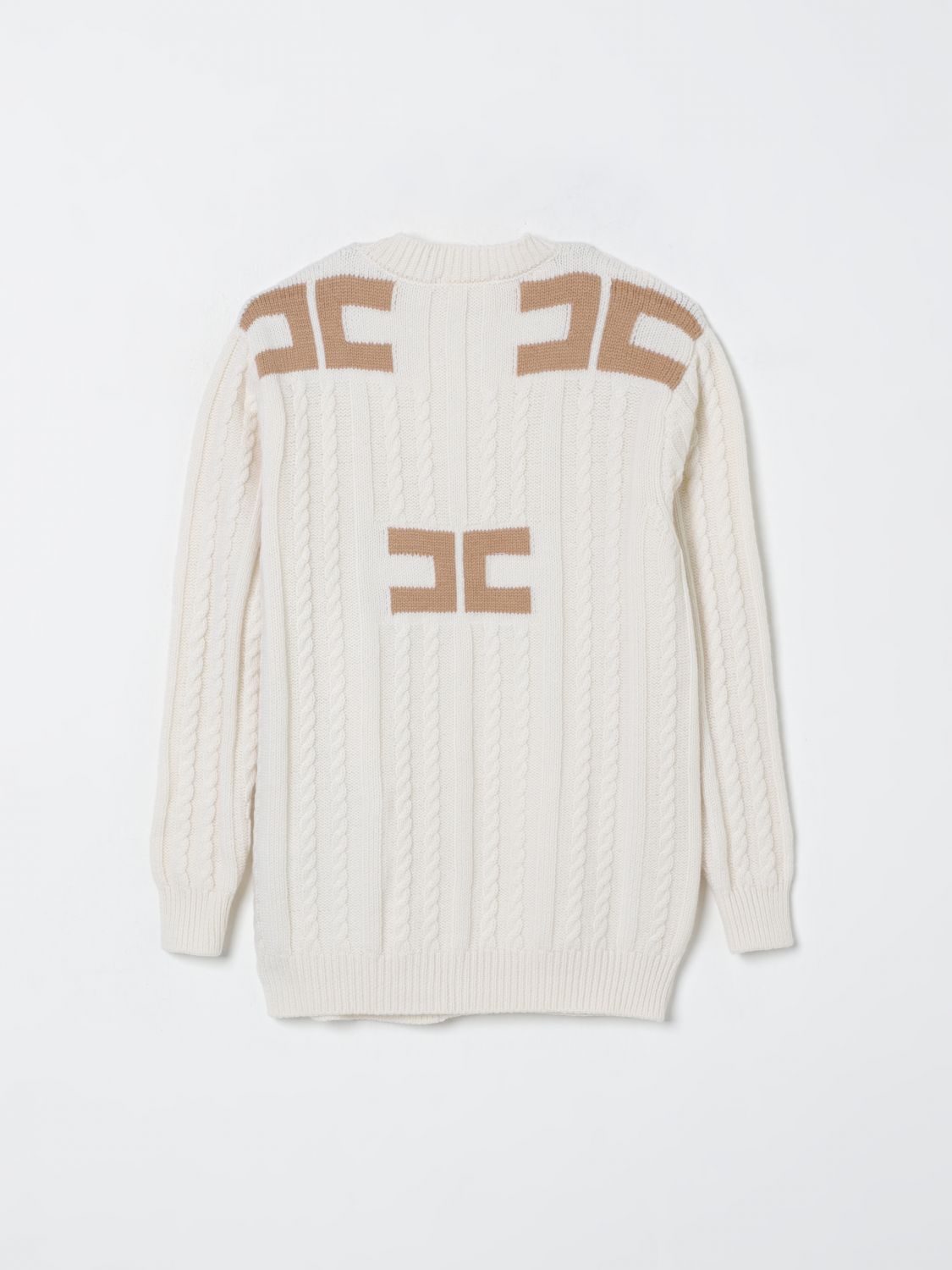 Elisabetta Franchi La Mia Bambina Sweater Kids  In Neutral