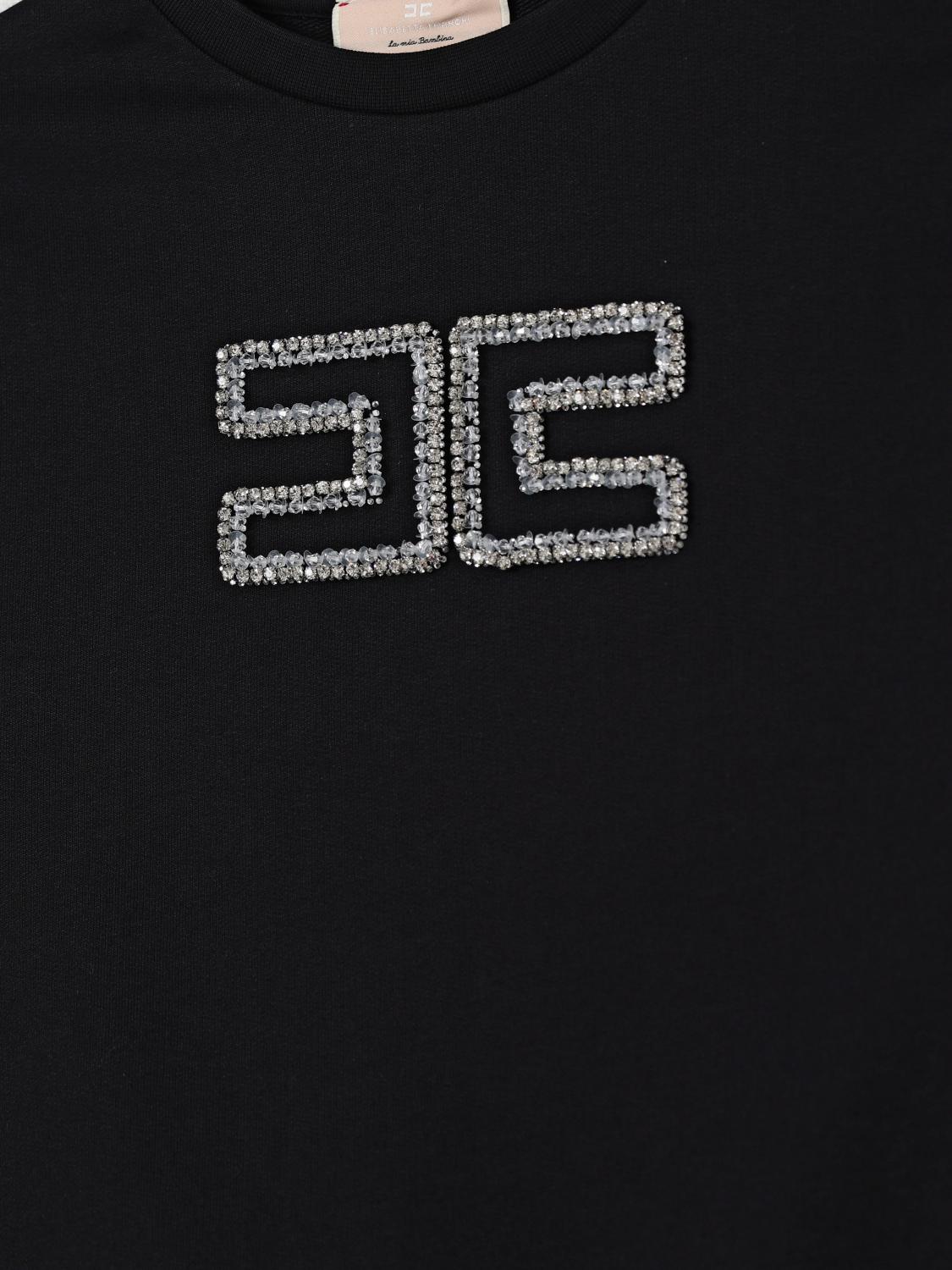 Elisabetta Franchi La Mia Bambina Sweater Kids  In Black