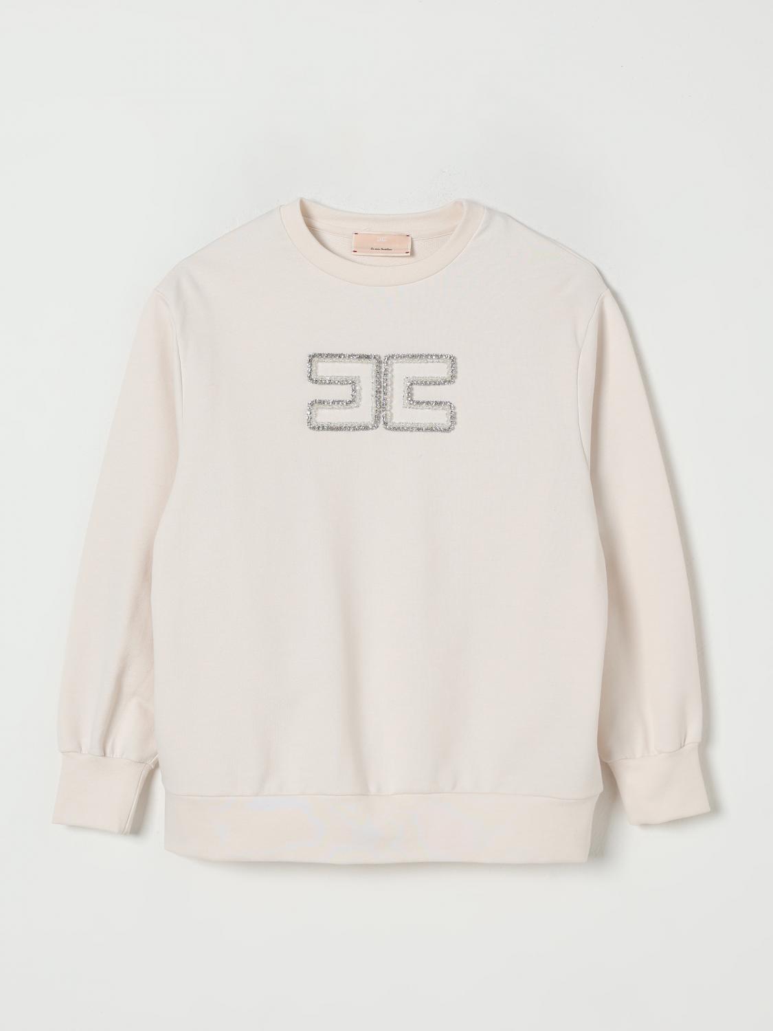 Elisabetta Franchi La Mia Bambina Sweater Kids  In White