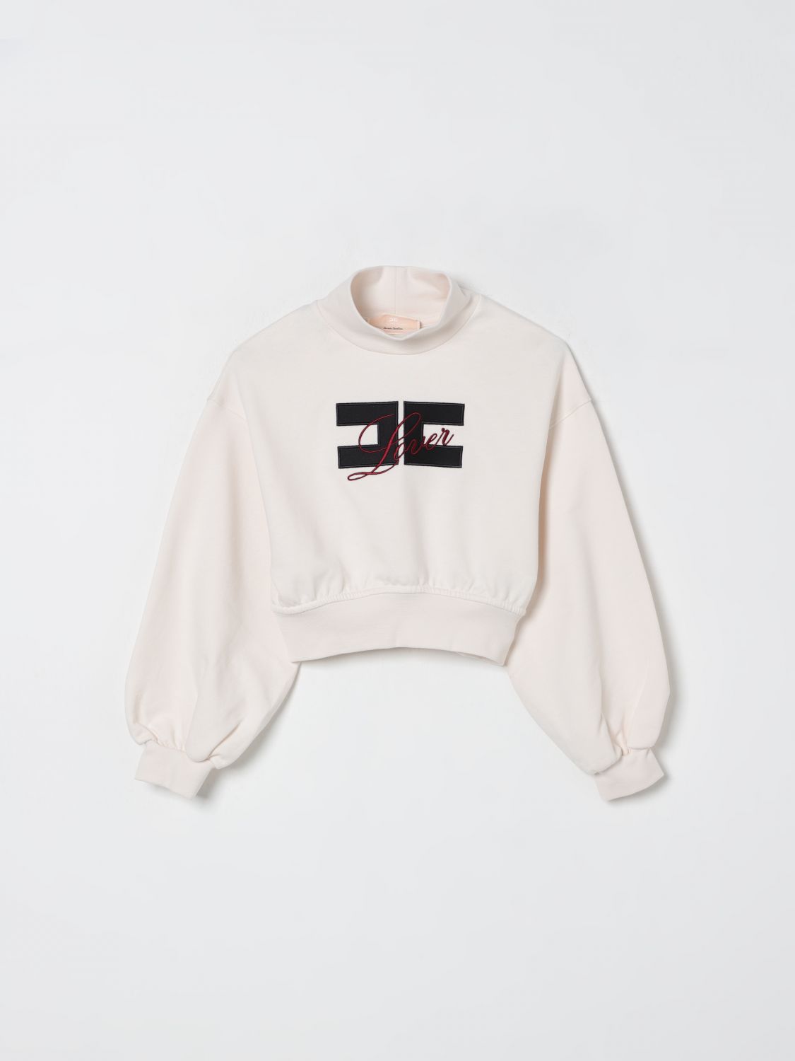 Elisabetta Franchi La Mia Bambina Sweater Kids Color Ivory In White