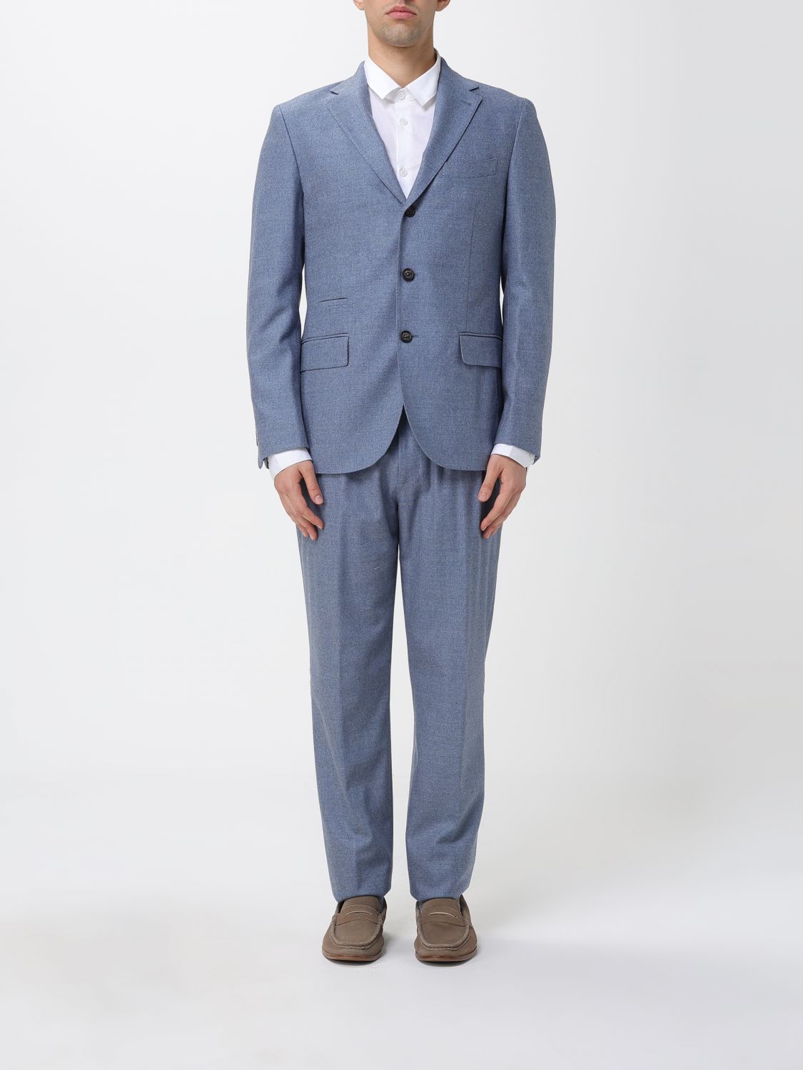 Eleventy Suit  Men Color Gnawed Blue