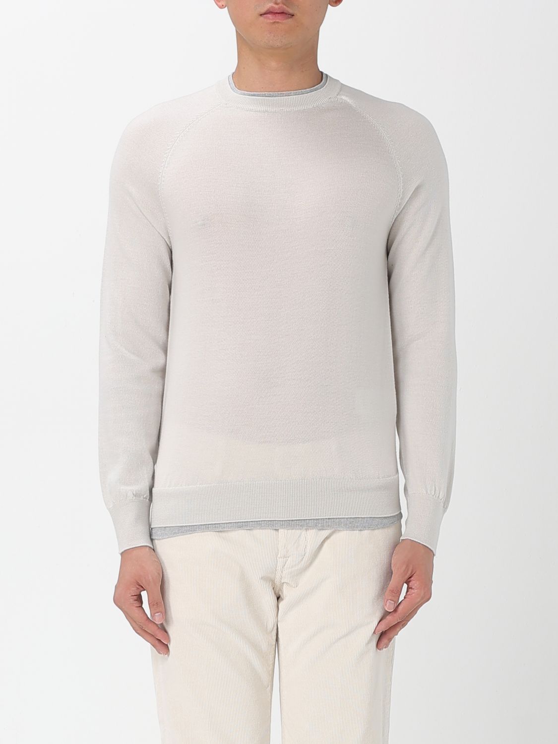 Eleventy Sweater Men Color Beige In White