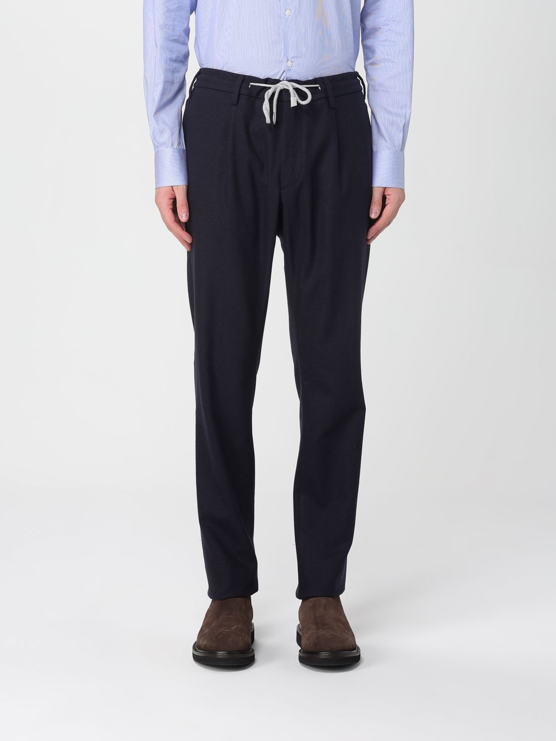Eleventy Pants  Men Color Blue In Black