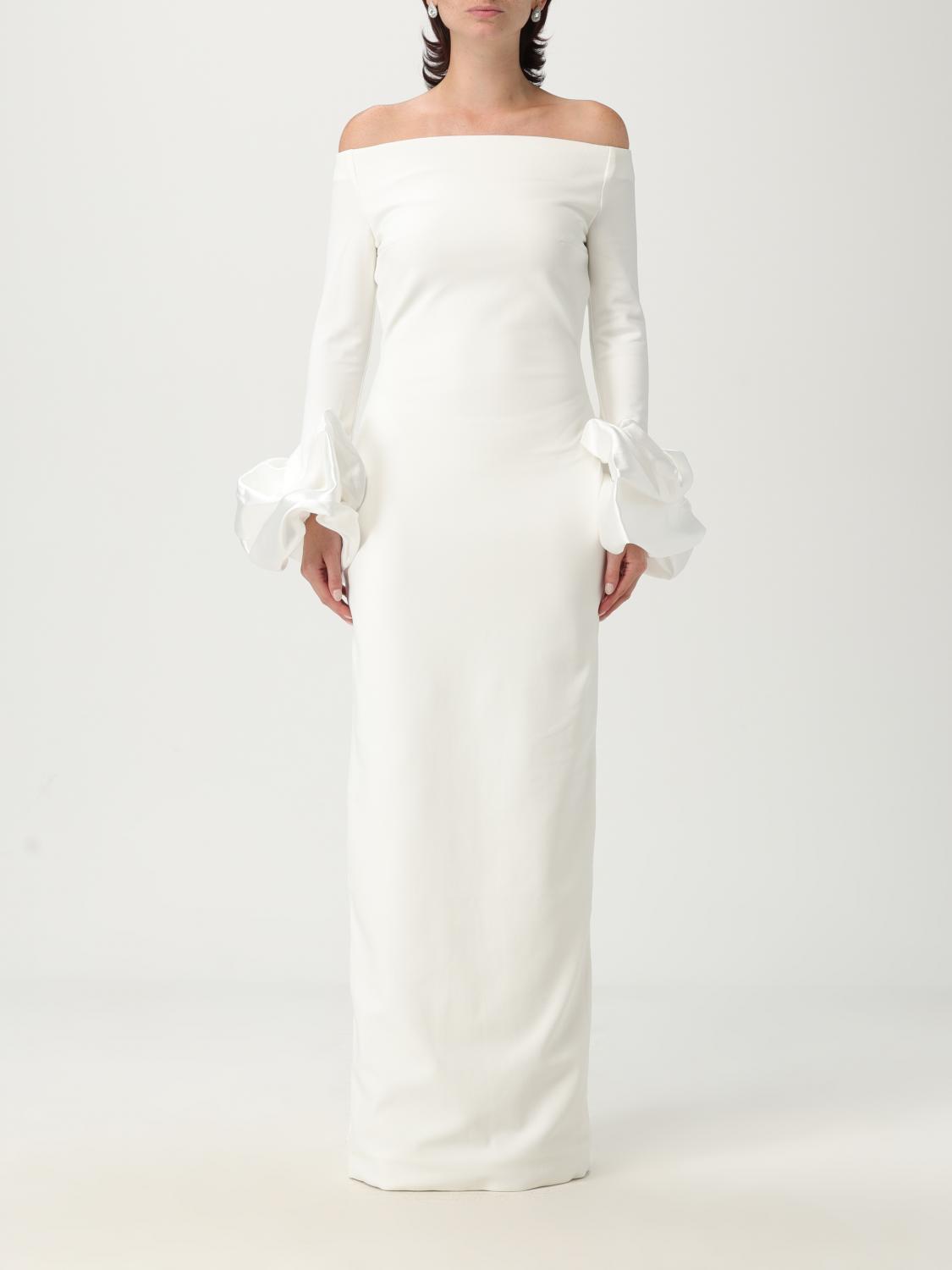 Solace London Dress  Woman Color Cream In White