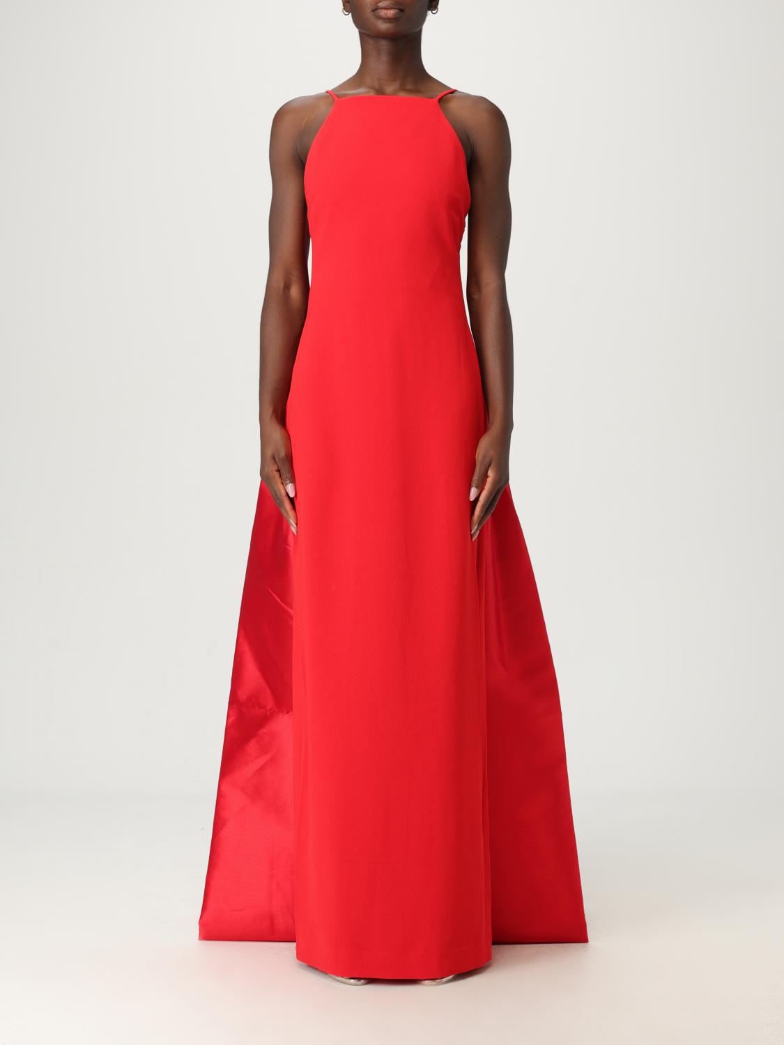Solace London Ulla Maxi Dress In Red
