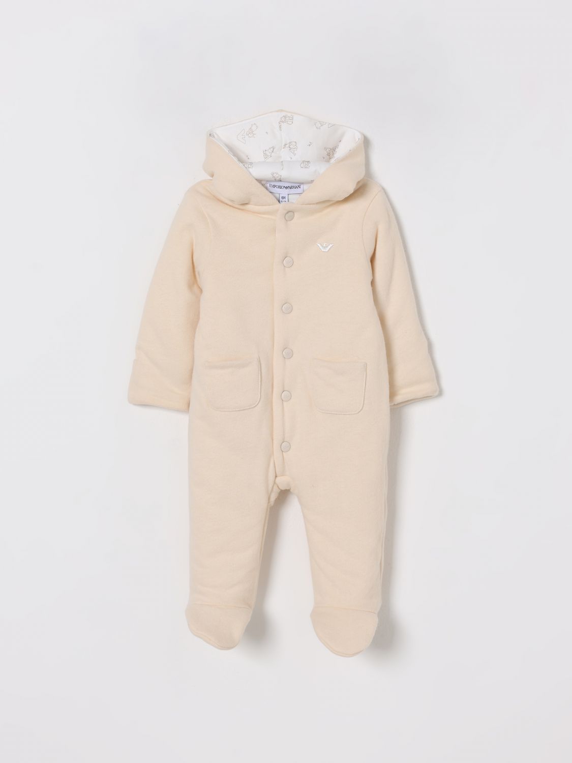 Emporio Armani Romper  Kids Color Yellow Cream In Neutral