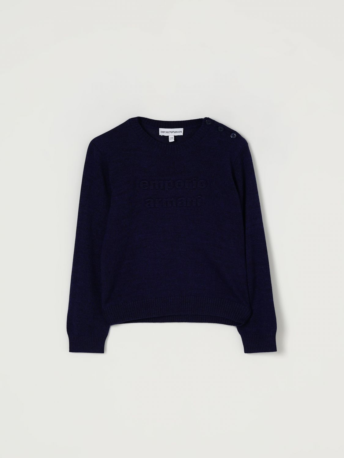 Emporio Armani Sweater  Kids Color Navy In Blue