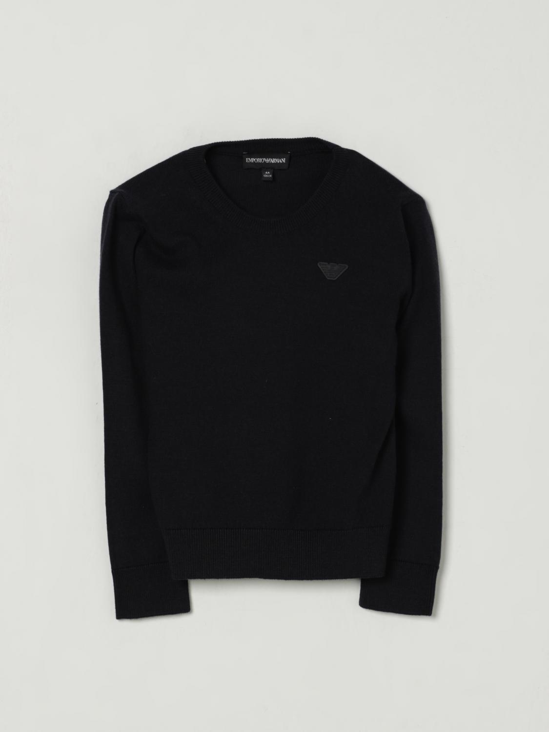 Emporio Armani Sweater  Kids Color Navy In Black