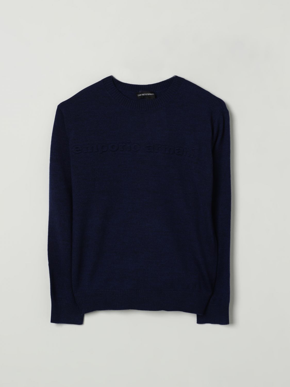 Emporio Armani Sweater Kids Color Navy In Blue