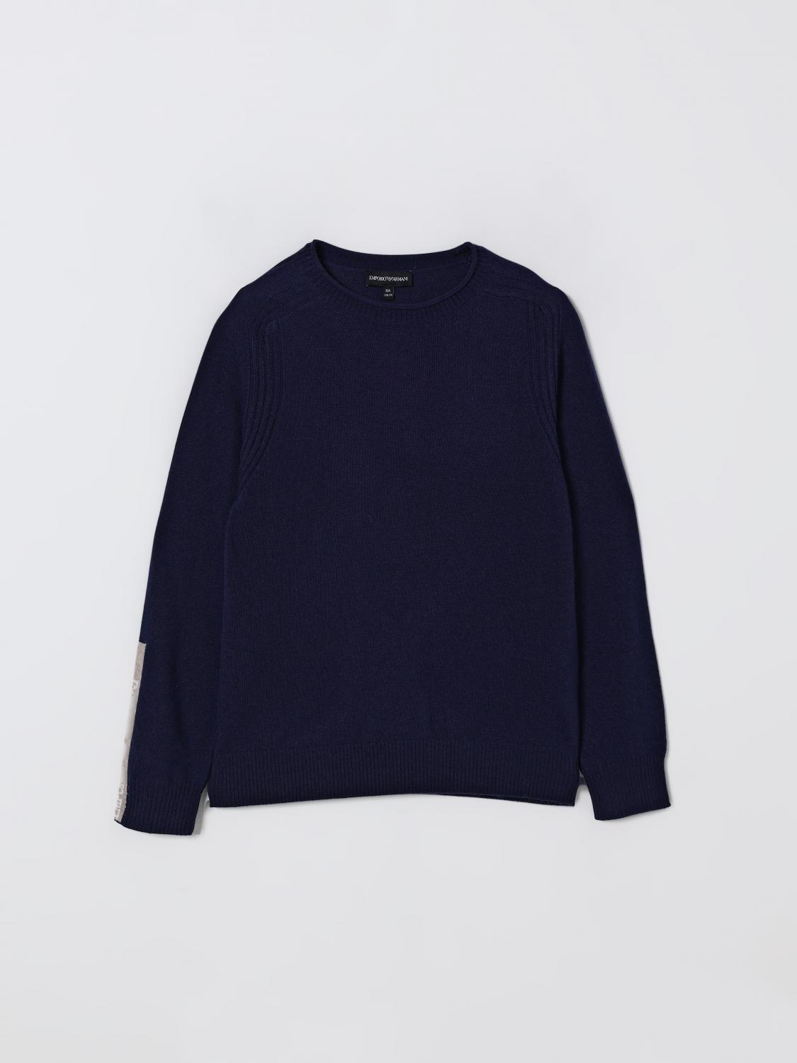 Emporio Armani Sweater  Kids Color Navy In Black