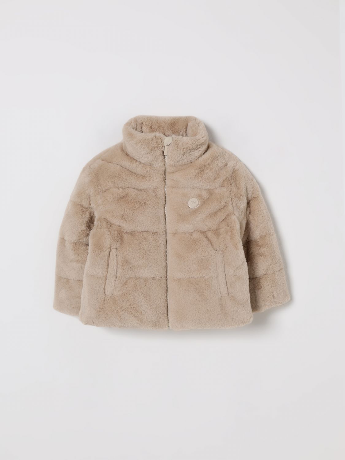 Emporio Armani Coat  Kids Color Ivory In Neutral