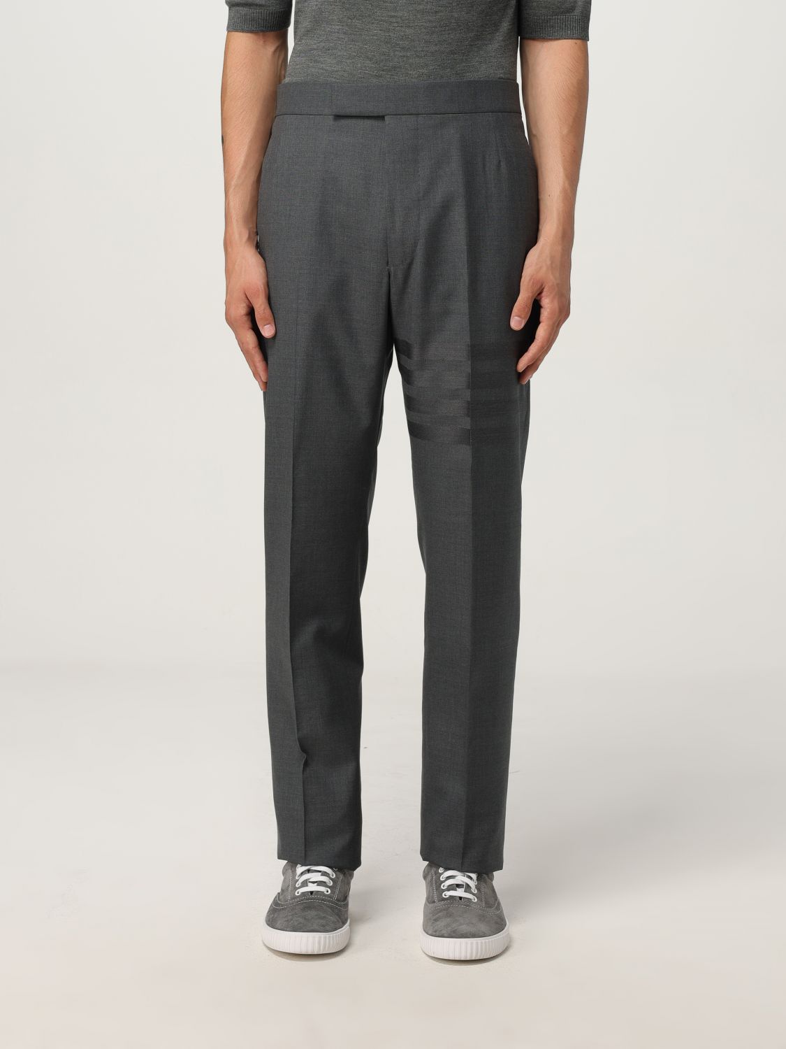 Thom Browne Pants  Men Color Charcoal In Gray