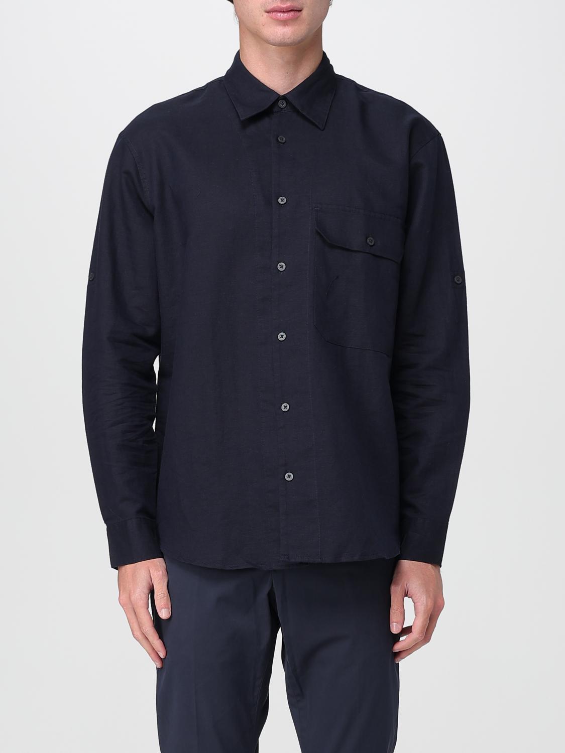 Armani Exchange Shirt  Men Color Blue In Black