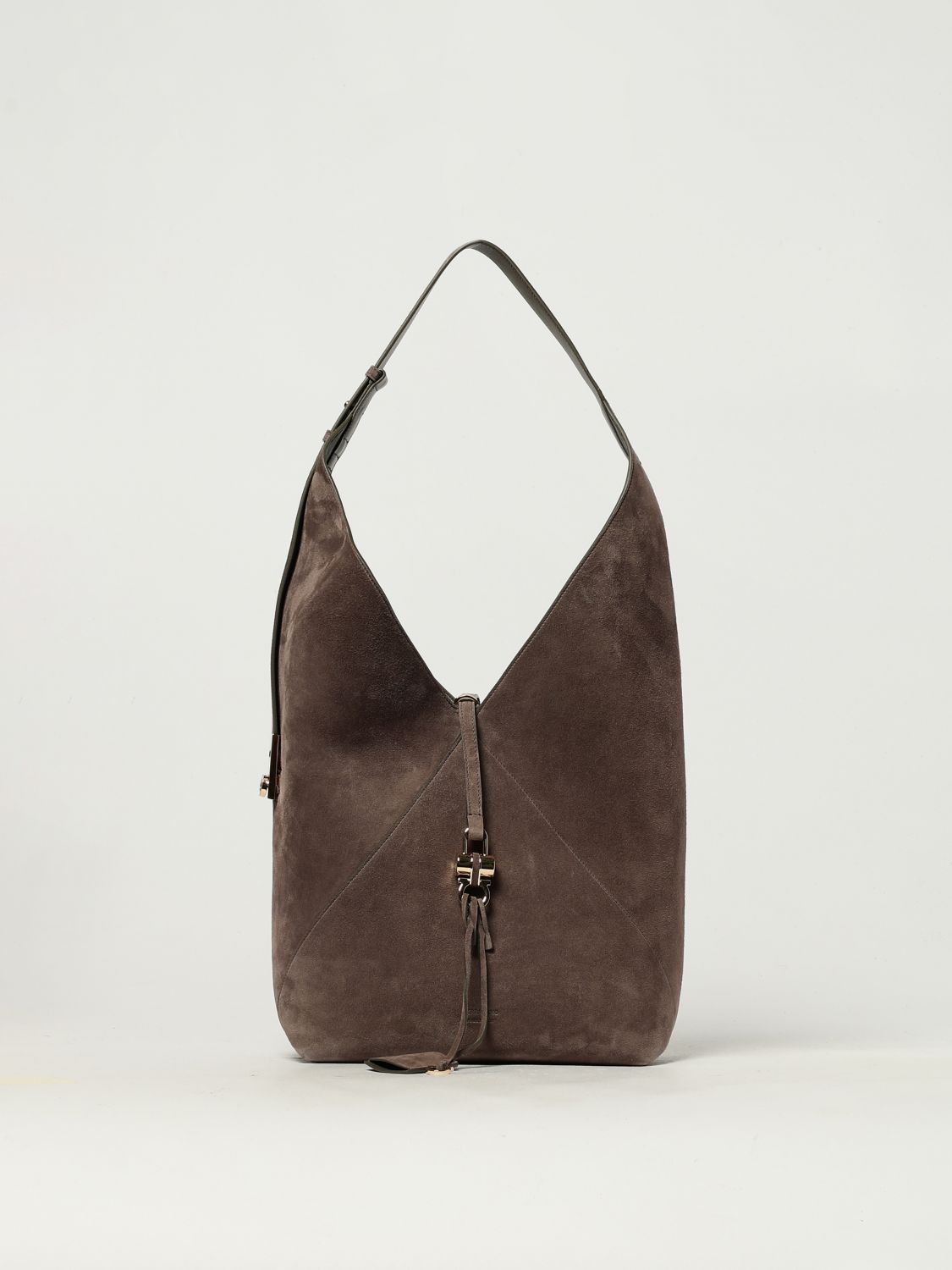 Shoulder Bag FERRAGAMO Woman color Dove Grey