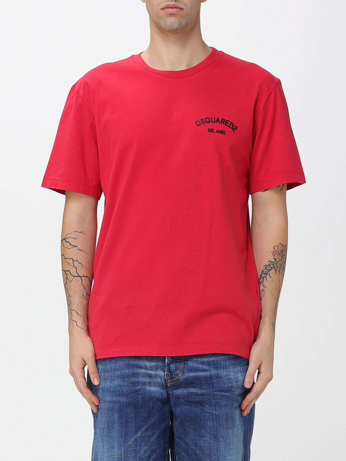 Dsquared2 Logo-print T-shirt In Red