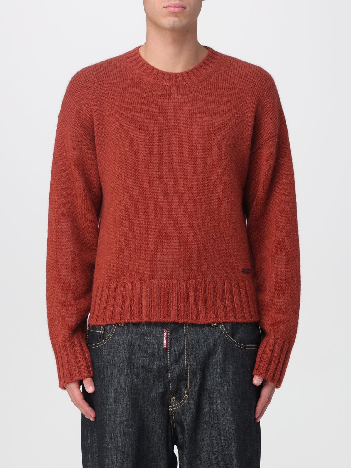 Sweater DSQUARED2 Men color Brick Red