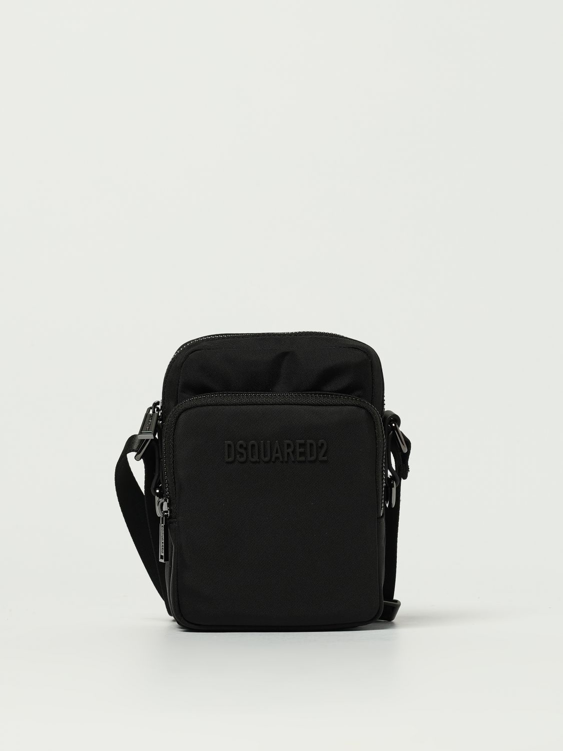 Dsquared2 Black Minimalist Crossbody Bag In Black