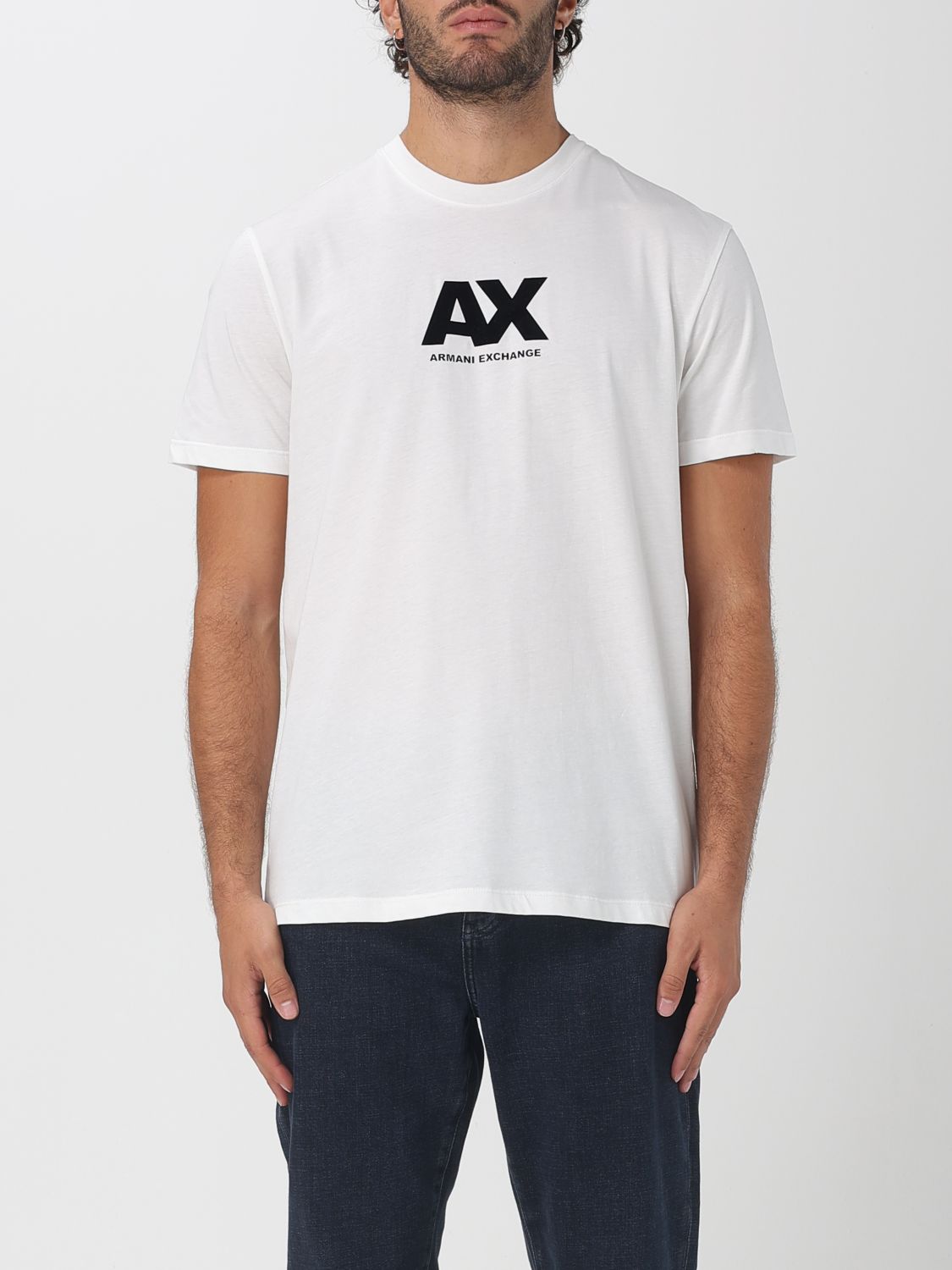 Armani Exchange Regular Fit T-shirts In White