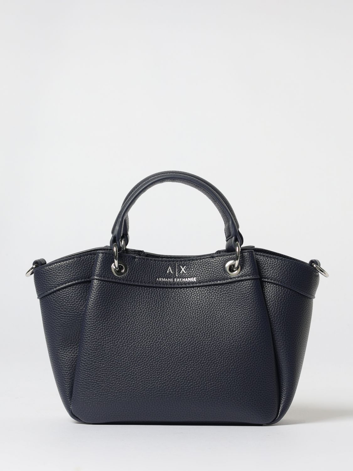 Armani Exchange Medium Top Handle Tote Bag In Blue