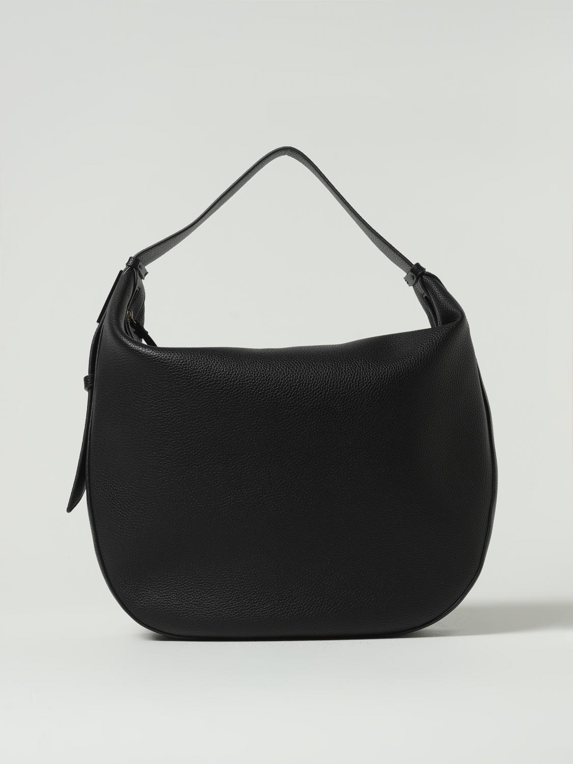 Armani Exchange Faux-leather Shoulder Bag In Black