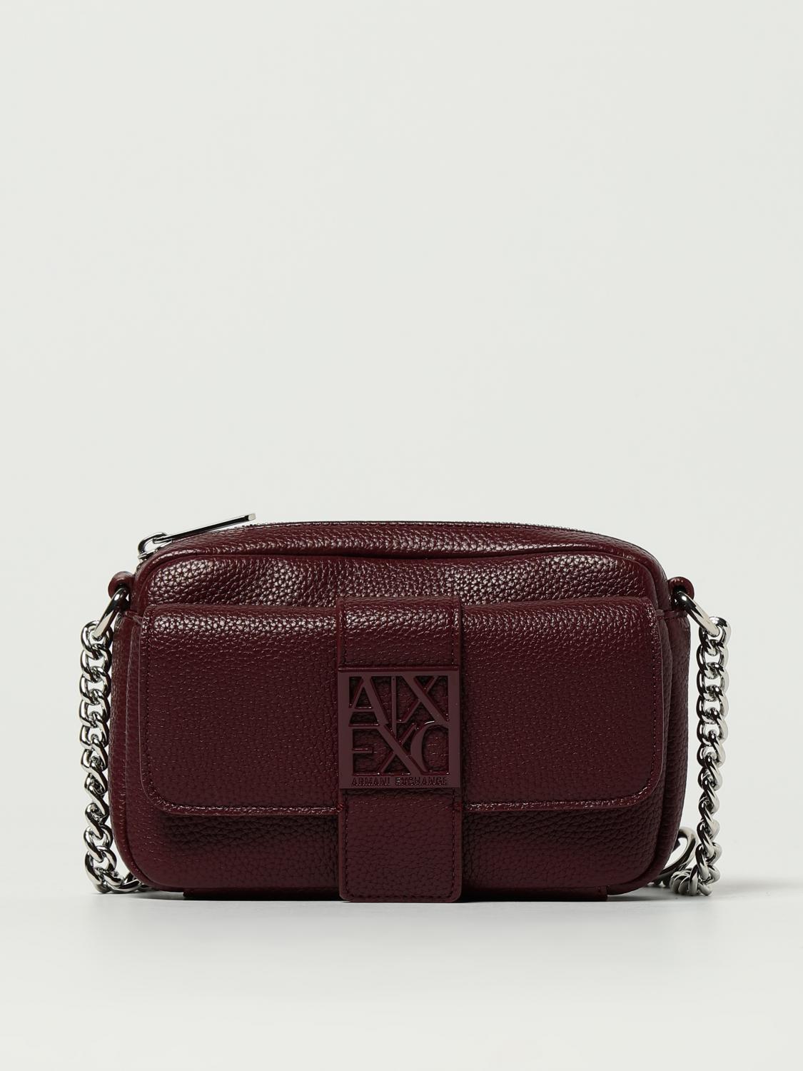 Armani Exchange Shoulder Bag Woman Color Burgundy In Burgundy