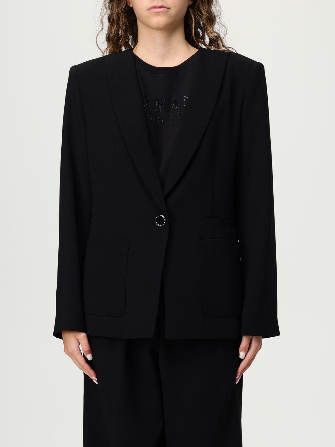 Armani Exchange Blazer Woman Color Black In Black
