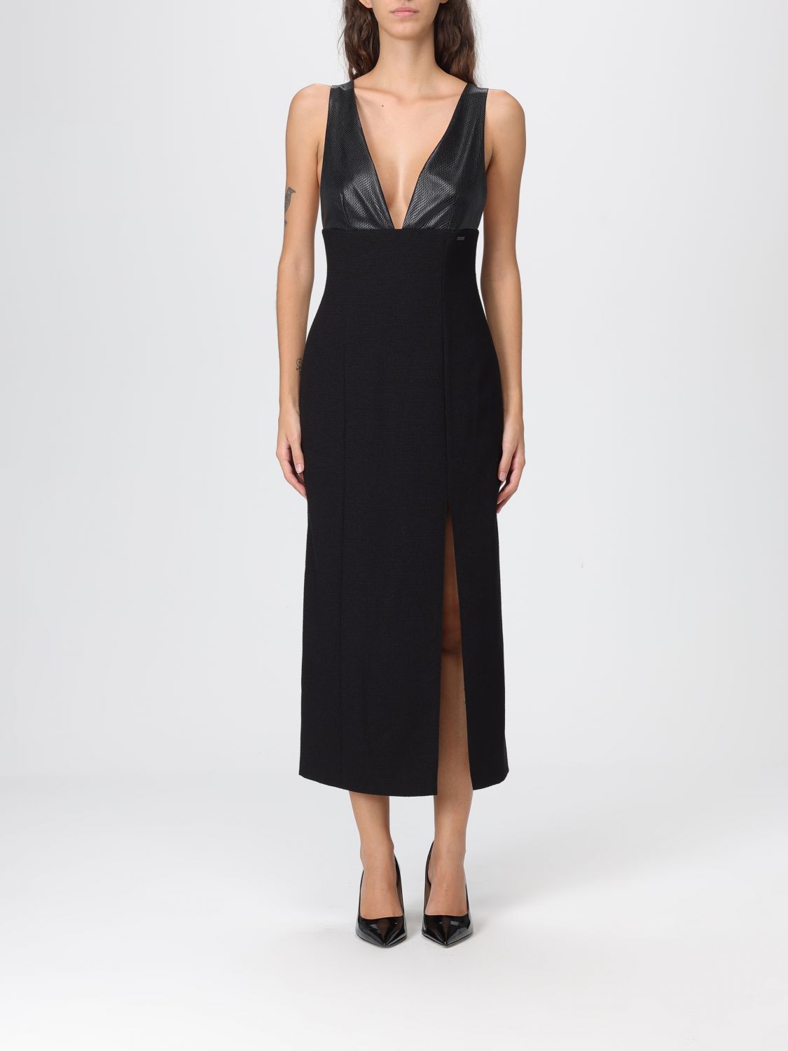 Armani Exchange Dress  Woman Color Black In Black
