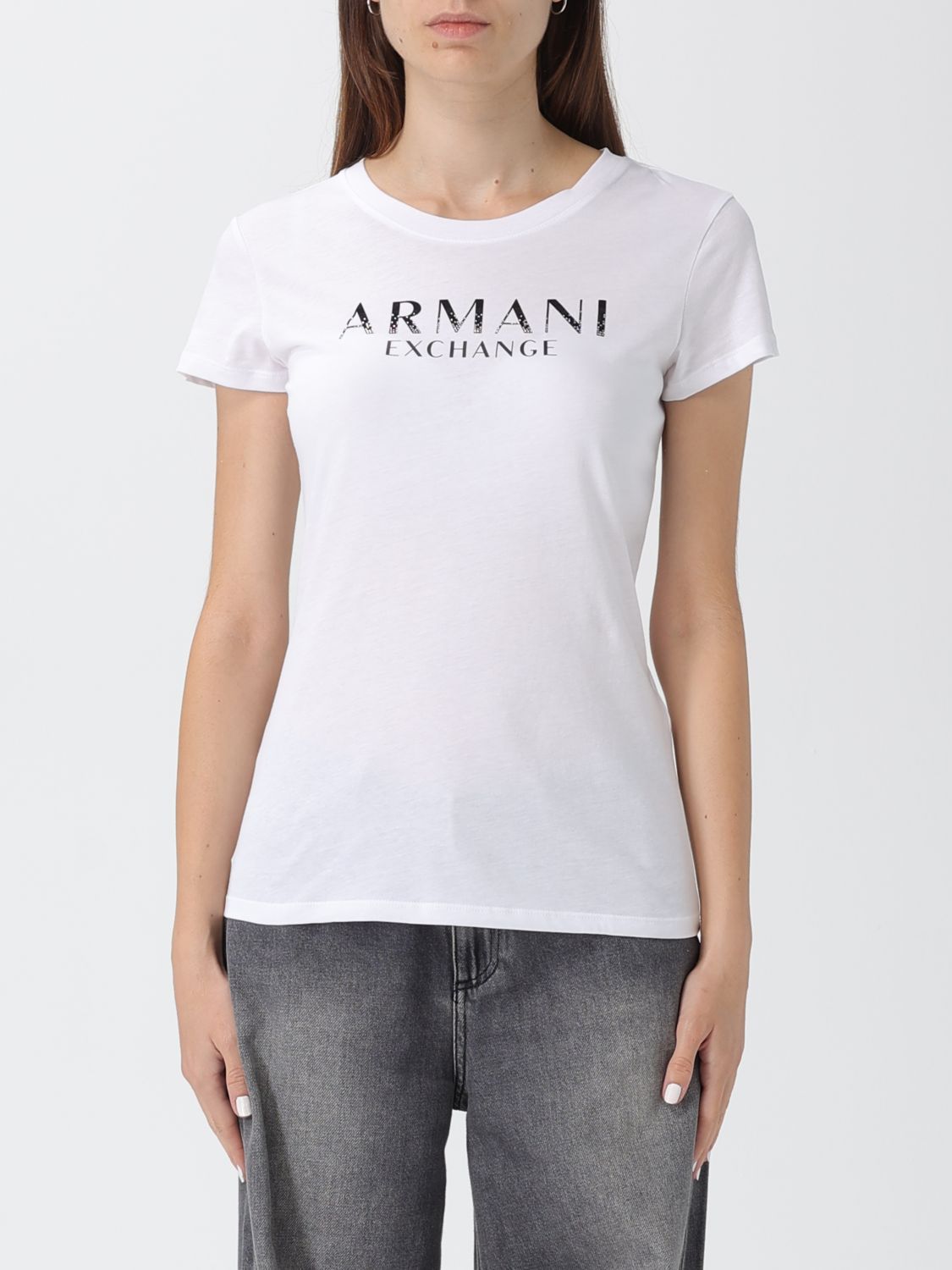 Armani Exchange T-shirt  Woman Color White In White